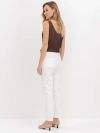 Белые джинсы с контрастными швами
