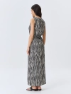 Платье-макси с монохромным принтом