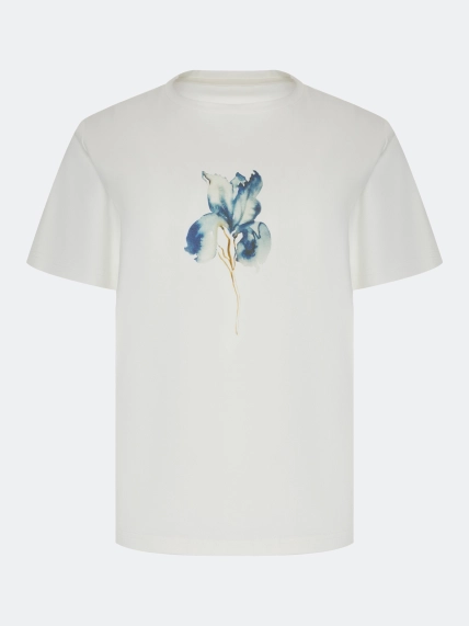 Футболка с флоральным принтом