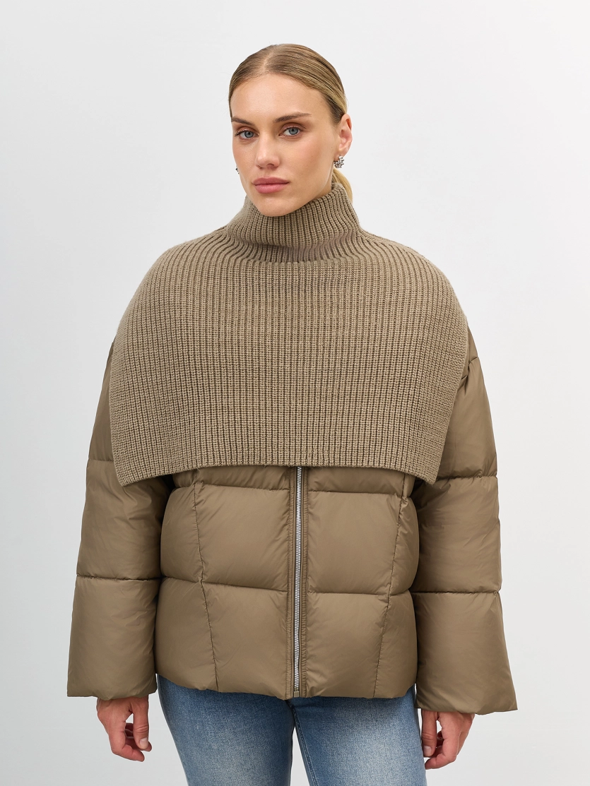 Куртка с трикотажной манишкой 