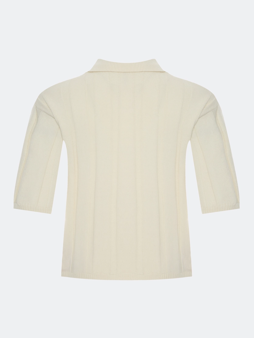 Поло в рубчик из 100% хлопка