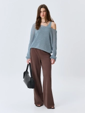 Прямые брюки из мягкого модала