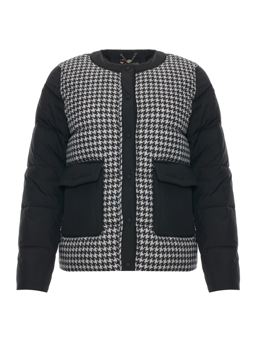 Куртка с контрастными деталями