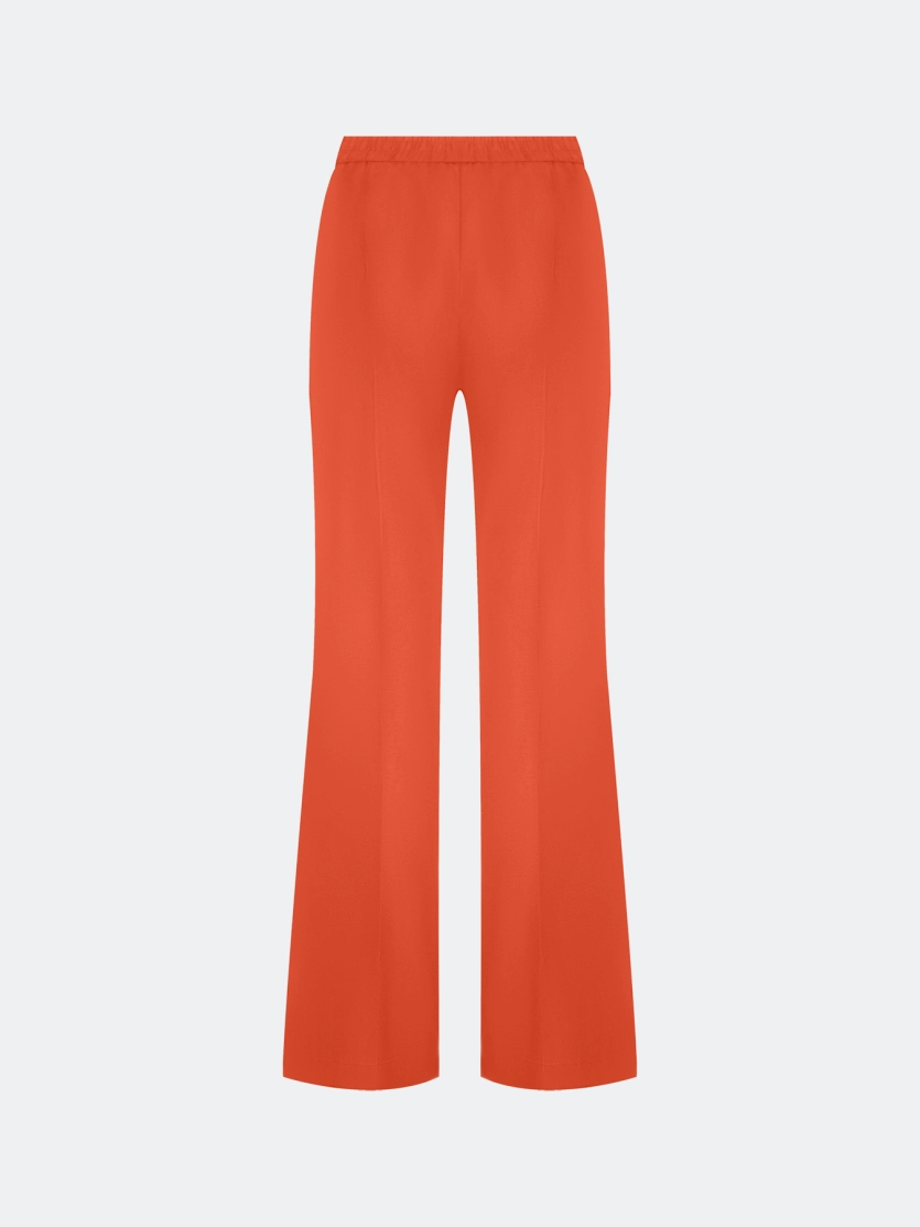 Прямые брюки из смесового льна