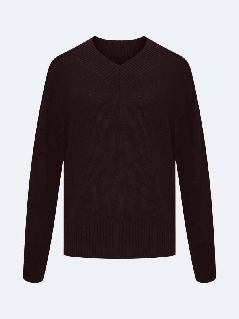 Базовый джемпер с V-образным вырезом