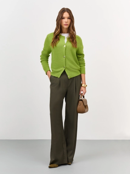 Брюки палаццо из смесовой вискозы