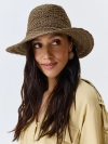 Плетеная шляпа с прямыми полями