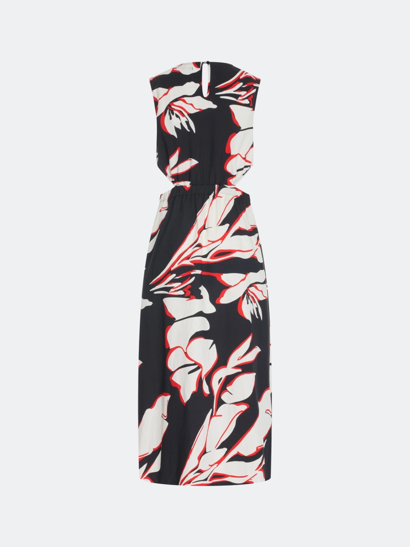 Платье с акцентными вырезами 