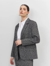 Однобортный жакет  из твида