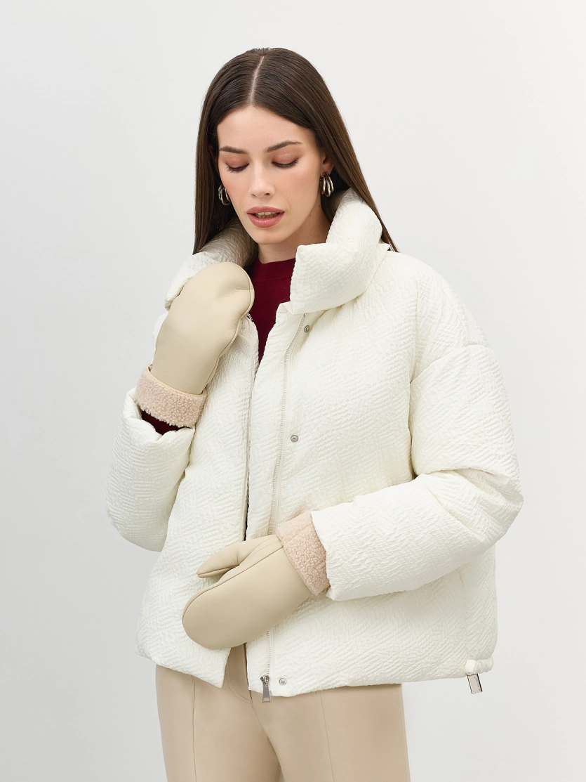 Варежки из искусственной овчины