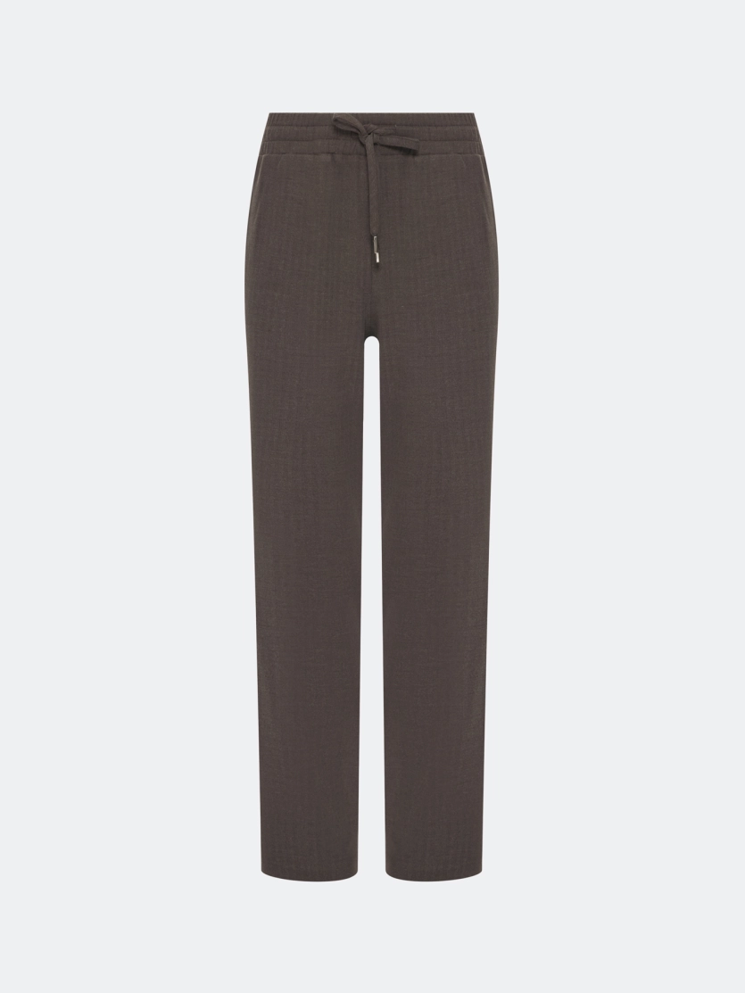 Комфортные брюки на широком поясе