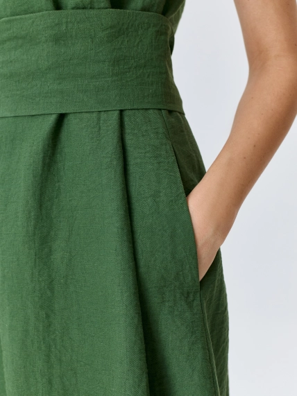 Свободное платье с поясом