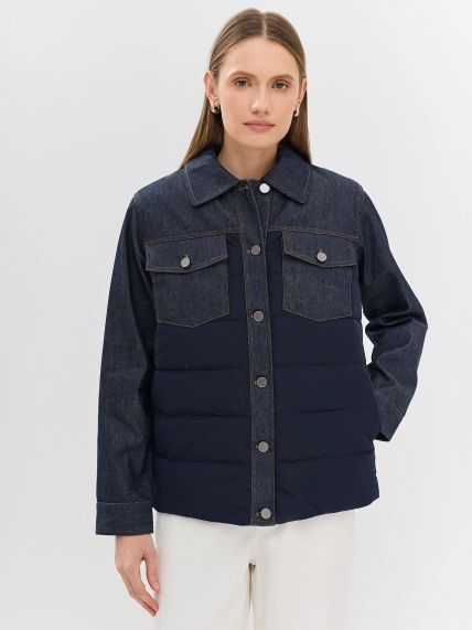 Комбинированная куртка рубашка