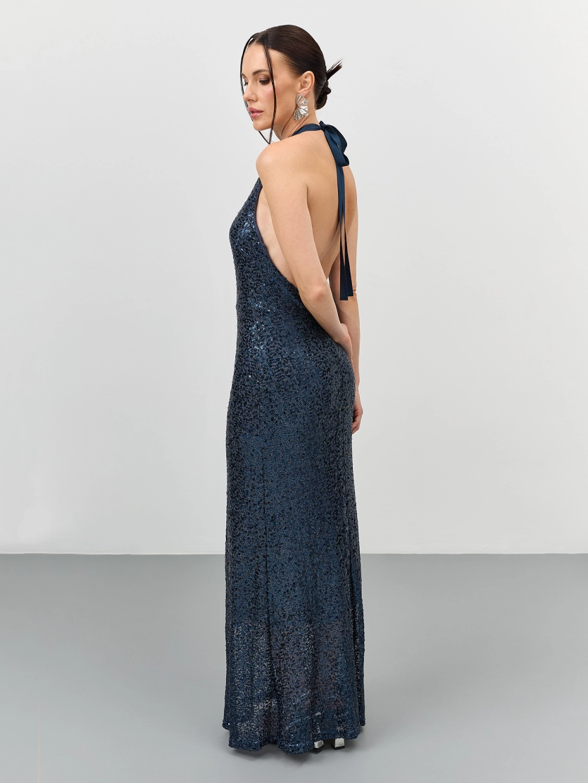 Нарядное платье с открытой спиной