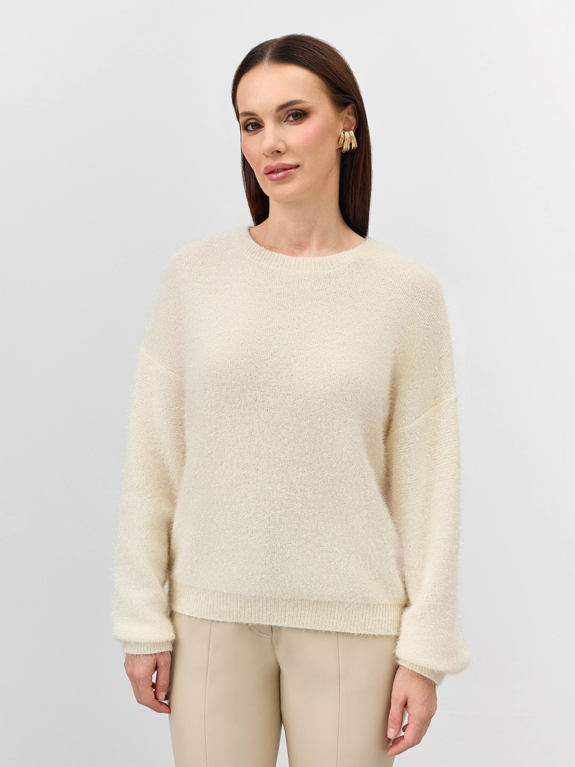 Джемпер из мерцающей пряжи