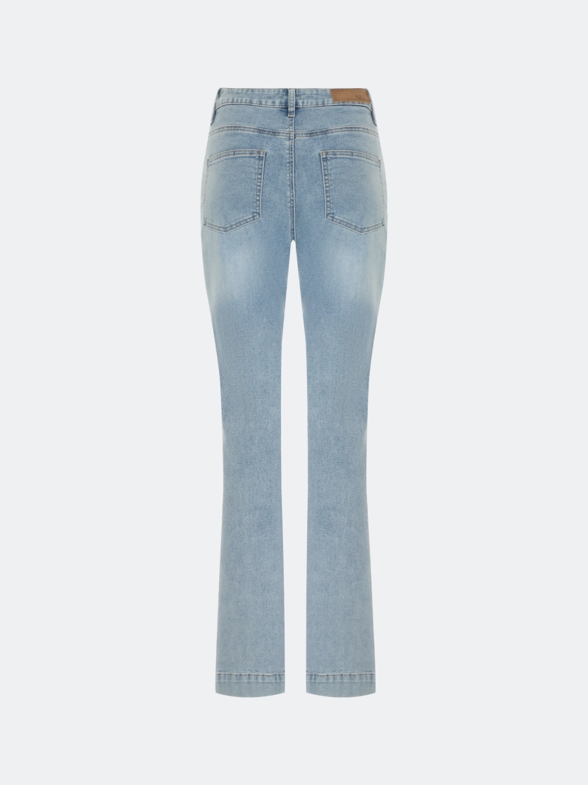Джинсы bootcut с
акцентными стрелками