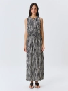 Платье-макси с монохромным принтом