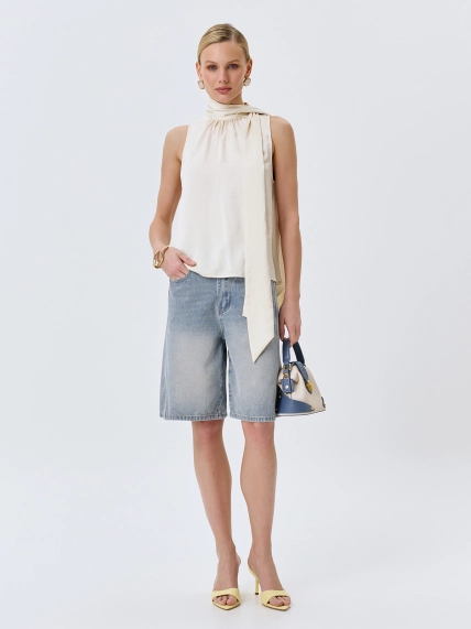 Джинсовые бермуды