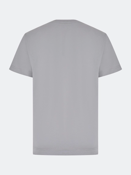 Футболка из хлопка с вышивкой в цвет