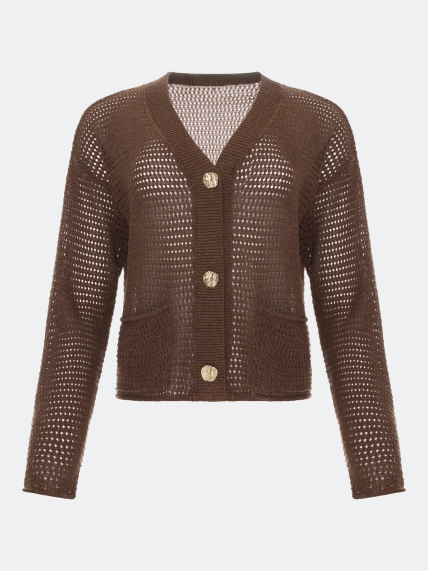 Ажурный кардиган из смесового лиоцелла