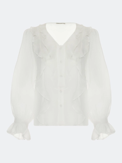 Романтичная блузка с воланами