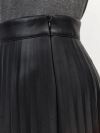 Юбка-плиссе из экокожи