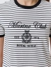 Футболка в полоску с вышивкой