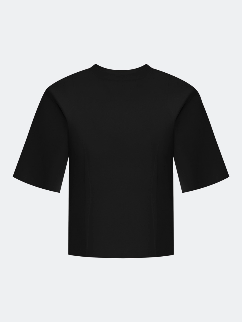 Джемпер с рельефами на плечах