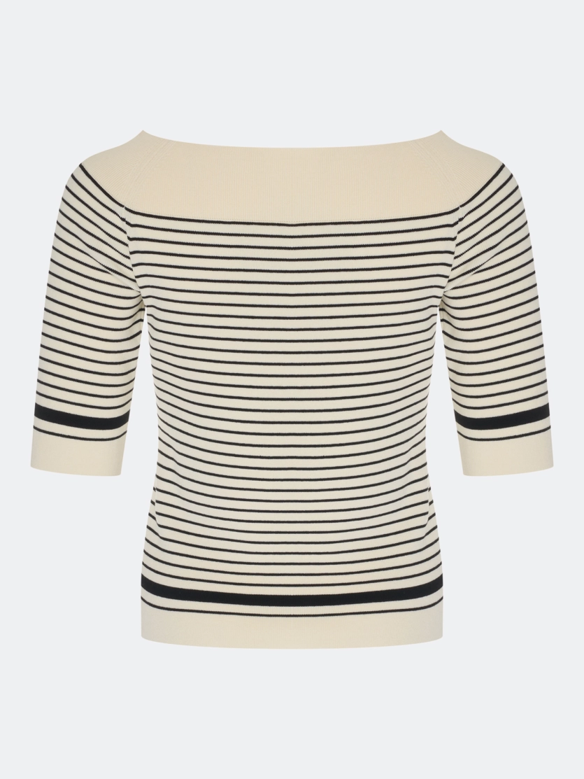 Облегающий джемпер в полоску