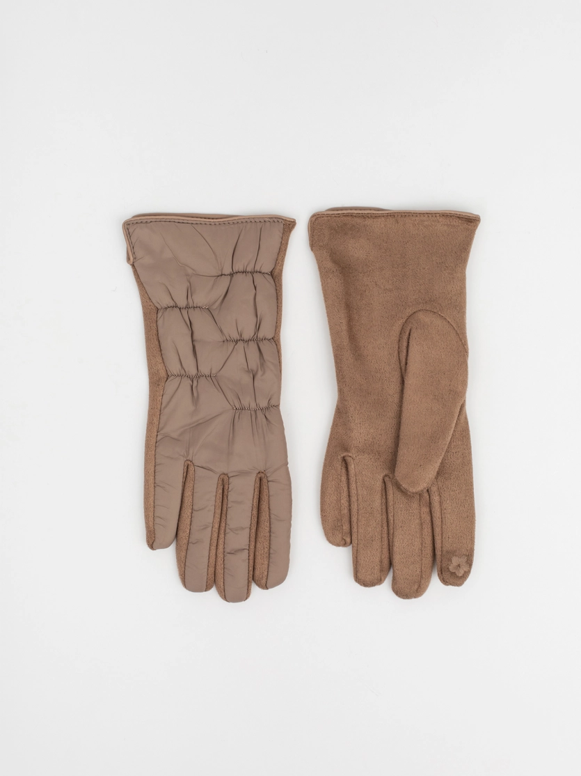 Комбинированные перчатки из текстиля
