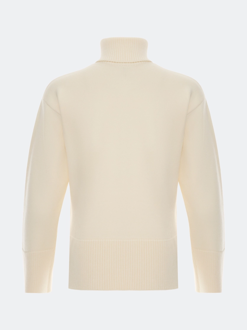 Джемпер с воротником гольф