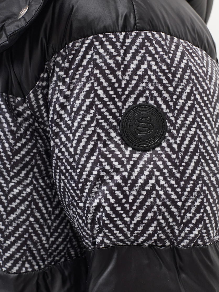 Комбинированная куртка в стиле color block