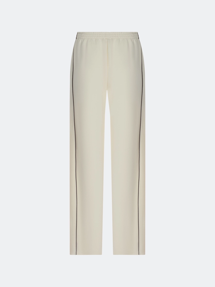 Трикотажные брюки с контрастными кантами