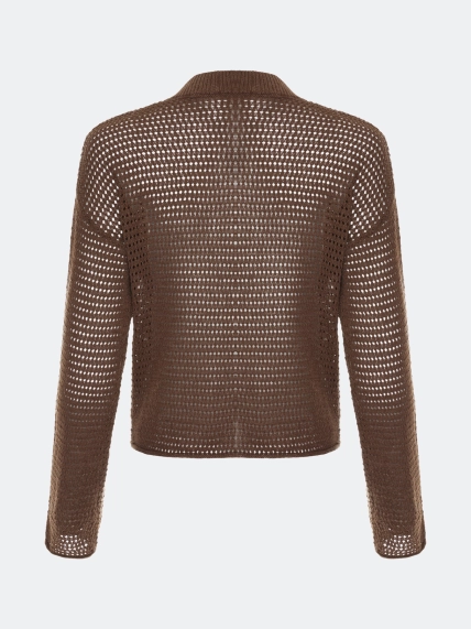 Ажурный кардиган из смесового лиоцелла