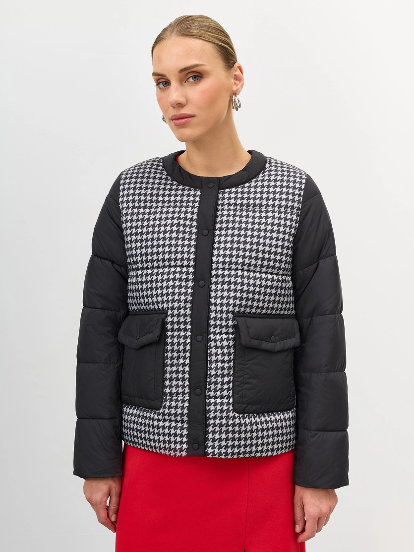 Куртка с контрастными деталями