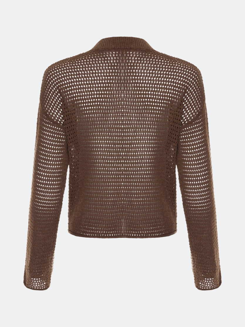 Ажурный кардиган из смесового лиоцелла