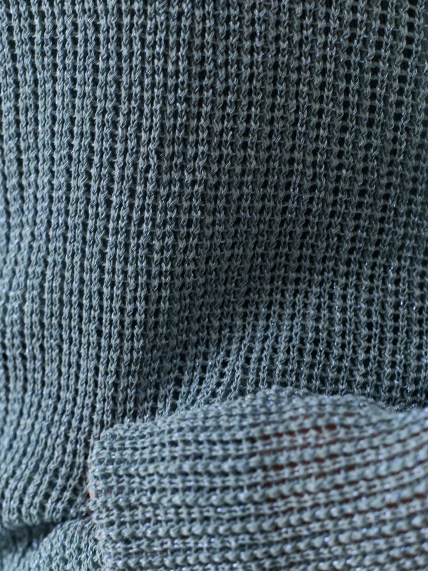 Ажурный комбинированный джемпер