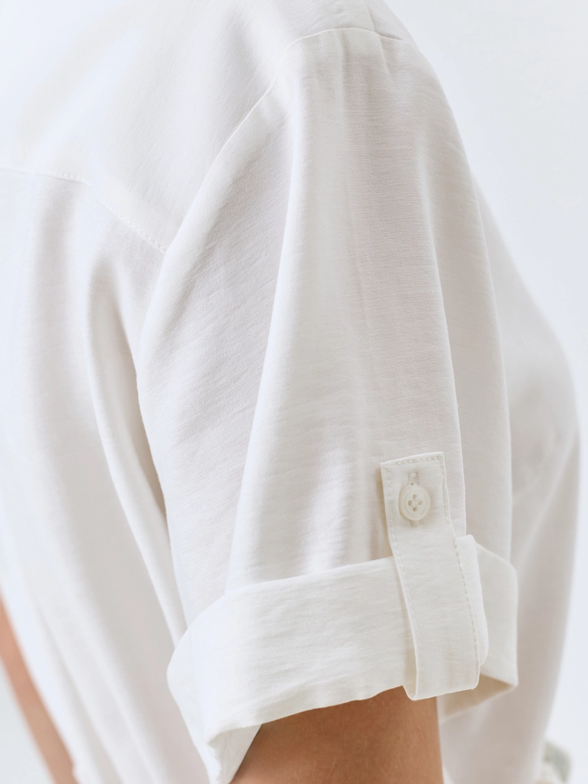 Классическая блузка с поясом