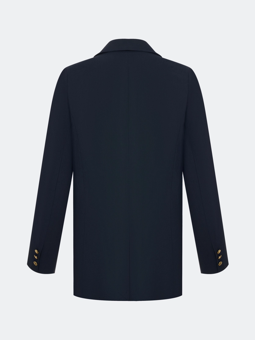 Однобортный свободный жакет