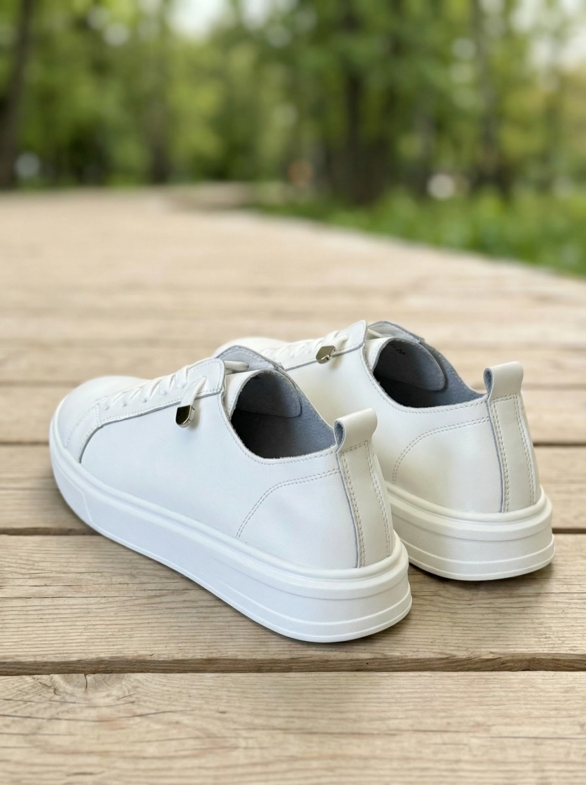 Базовые кеды из натуральной кожи