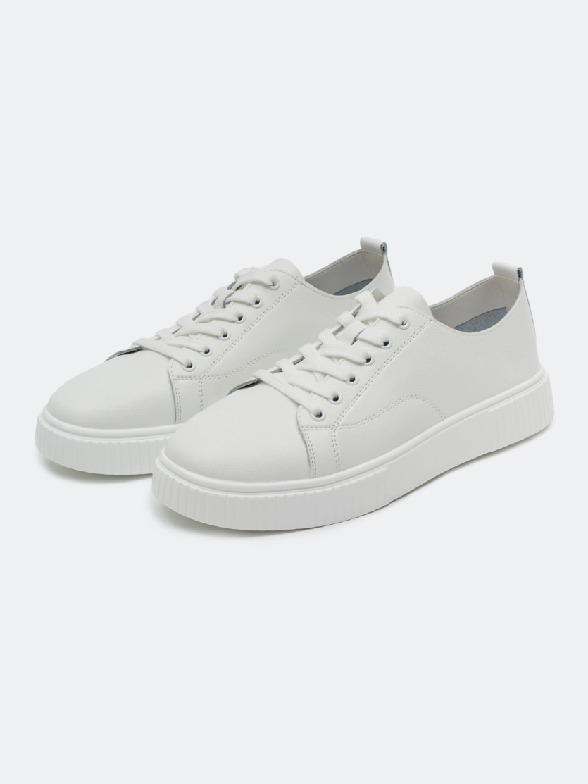 Базовые кеды из натуральной кожи