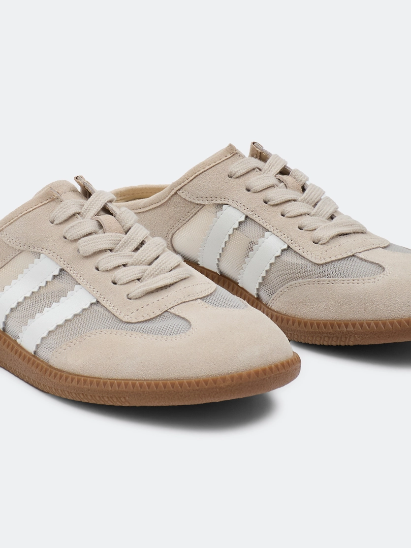 Кроссовки-сабо из натуральной замши