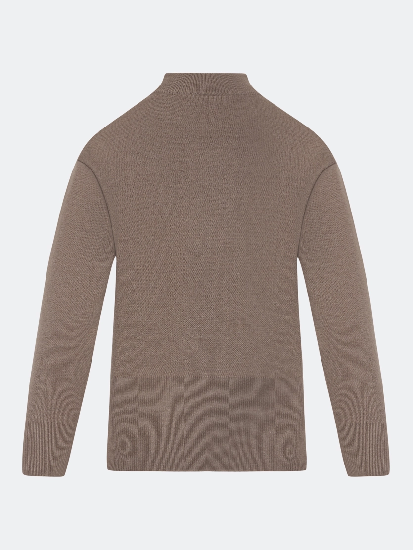 Свободный свитер с шерстью