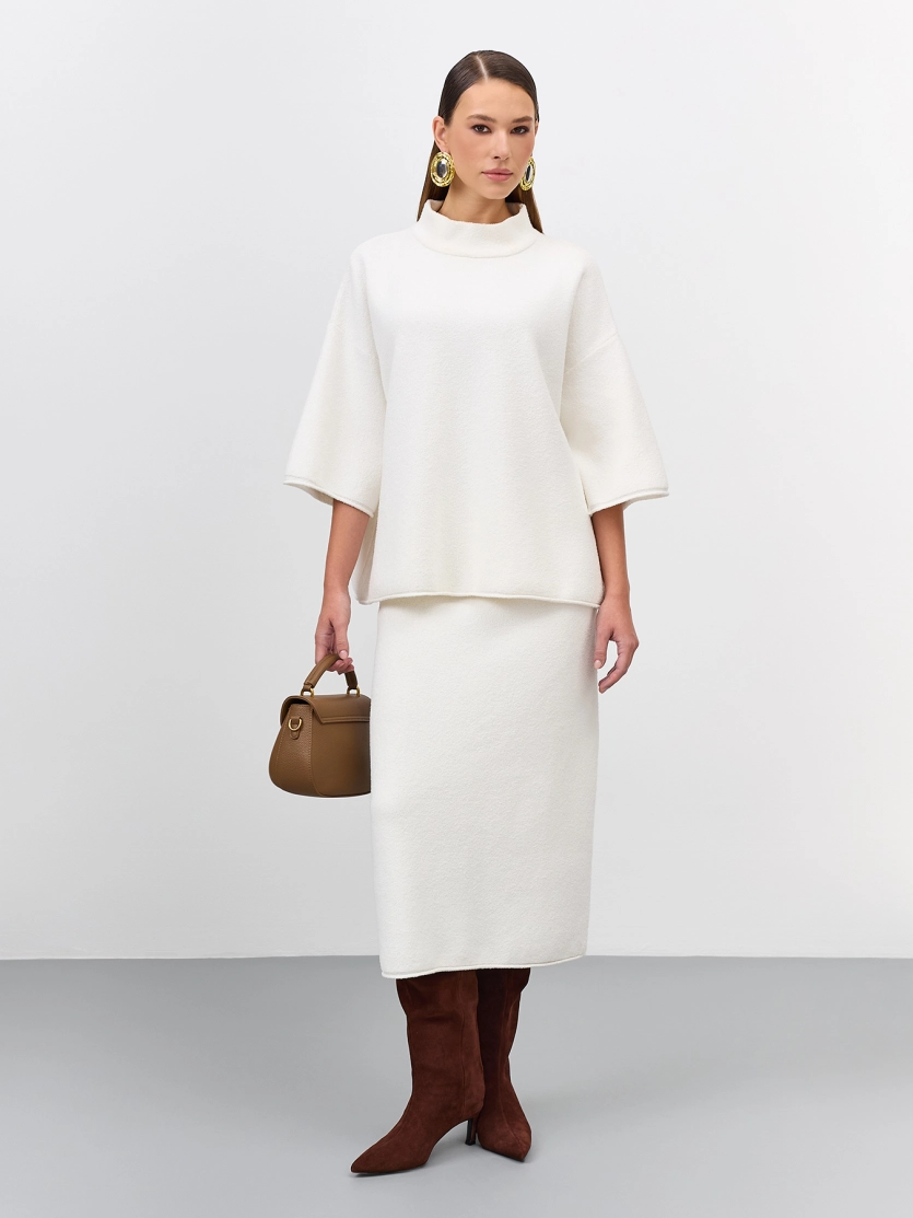 Юбка-миди из текстурной пряжи