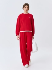 Яркие трикотажные брюки 