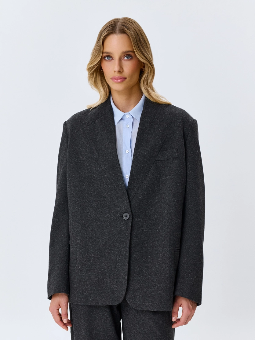 Шерстяной жакет Oversize