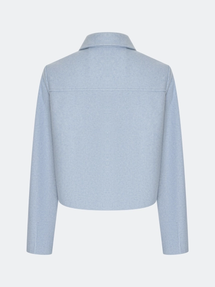 Яркий жакет из пальтовой ткани