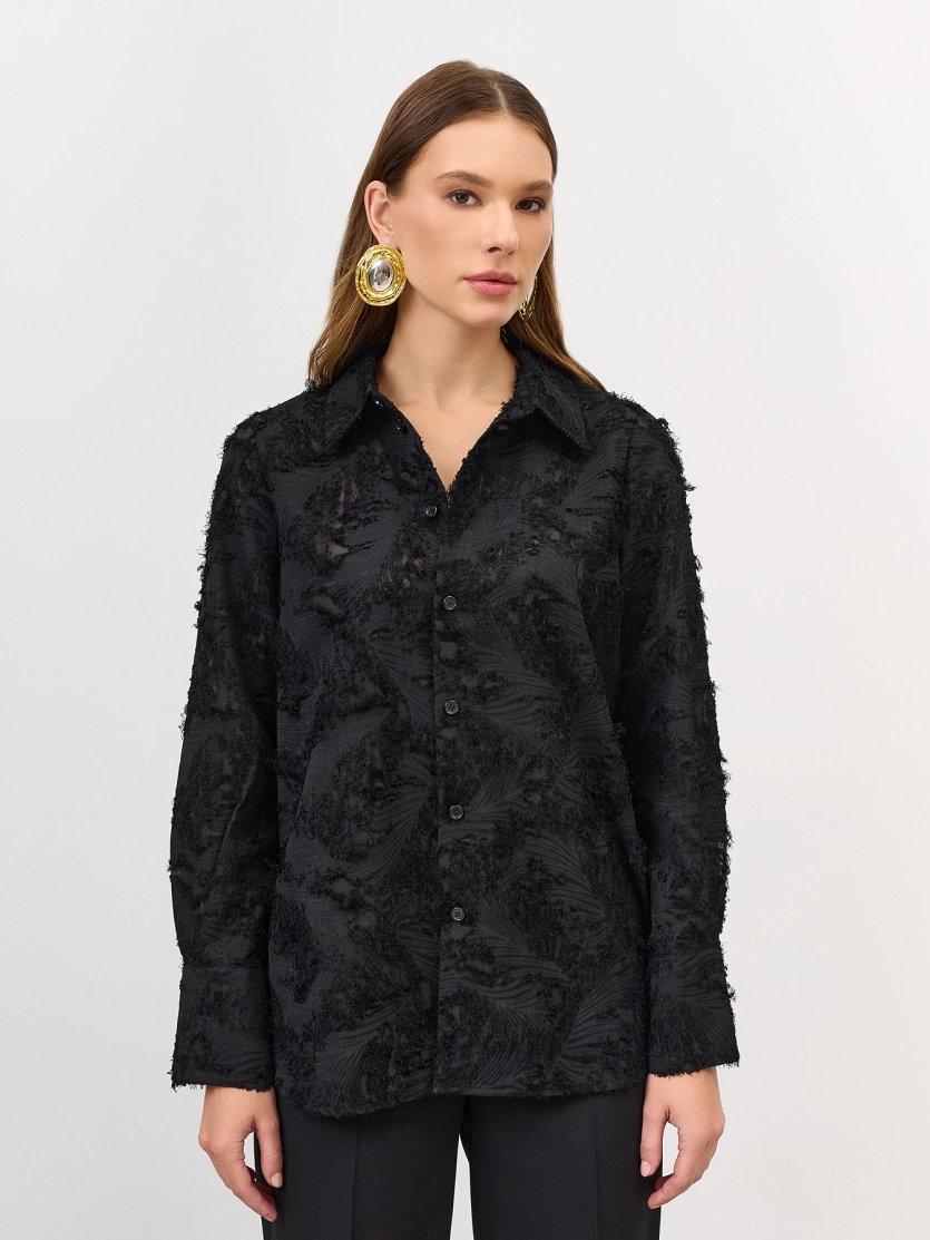 Блузка из фактурной ткани