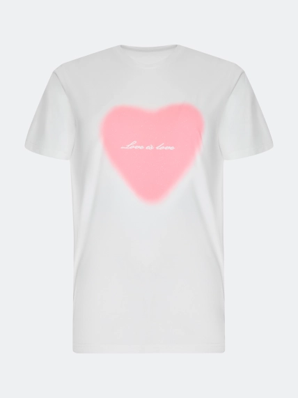 Футболка с принтом "сердце"