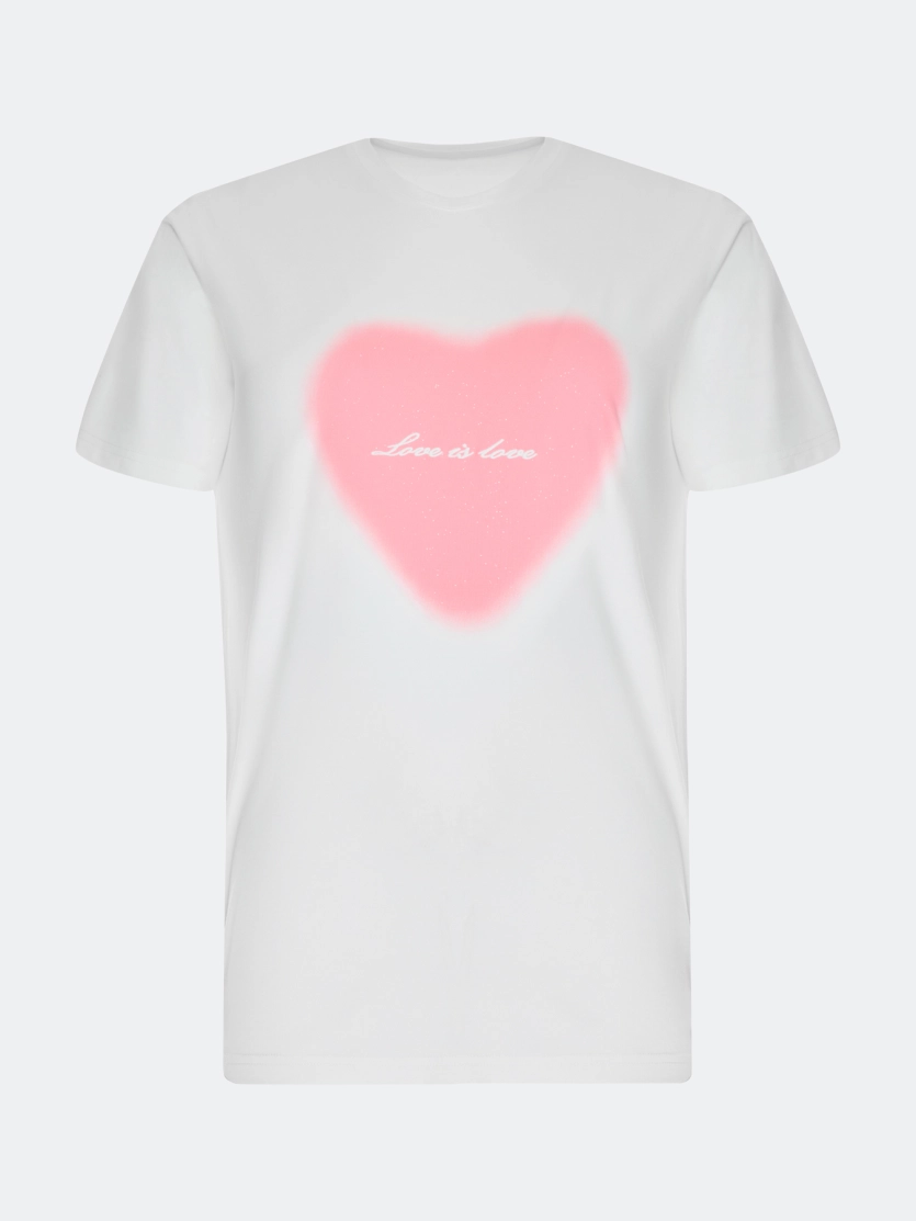 Футболка с принтом "сердце"